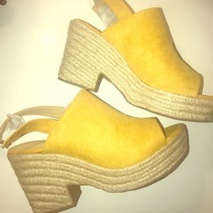 Women’s espadrille chunky heel sandals